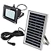 Ultra Bright Solar Flood Light Outdoor with Long Cable - Waterproof Wireless Solar Powered Security White Spotlight Wide Area Lighting for Garden, Wall, Driveway, Deck, Patio, Farm, Pathway, Street