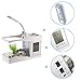Docooler USB Desktop Mini Fish Tank Aquarium with LED Clock (White)thumb 2