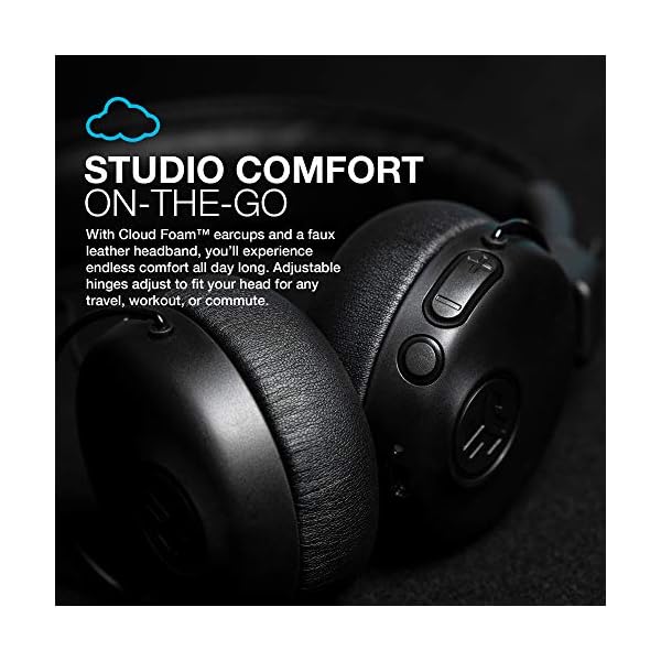 JLab-Audio-Studio-Noise-Cancelling-Headphones-Wireless-Headphones-with-EQ3-Custom-Sound-and-34-Hour-Bluetooth-5-Playtime-28-Hour-Active-Noise-Cancelling-Playtime-Black JLab Studio Noise Cancelling Headphones, Wireless Headphones with EQ3 Custom Sound and 34+ Hour Bluetooth 5 Playtime, 28…