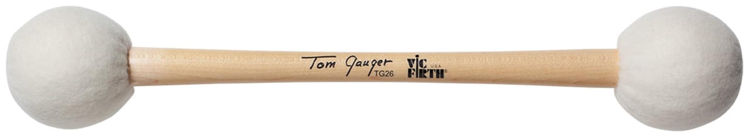 Vic FIrth - Symphonic Collection Signature Series Bass Drum Beaters - Tom Gauger - TG26 - Double end — image 1