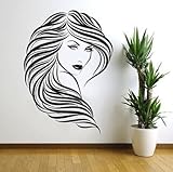 Fashion Girl Sexy Beauty Hair Salon Wall Decal Decor Sticker Vinyl Wall Art