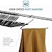 ZOBER Slack/Trousers Pants Hangers - 35 Pack - Strong and Durable Anti-Rust Chrome Metal Hangers, Non Slip Rubber Coating, Slim & Space Saving, Open Ended Design for Easy-Slide Pant, Jeans, Slacks Etc