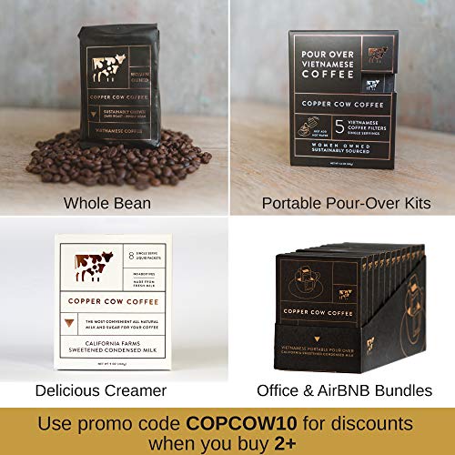 Copper Cow Coffee Vietnamese Pour Over, 5 Pack - Image 6