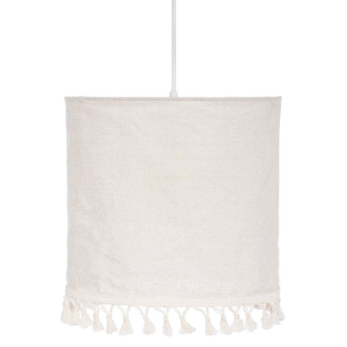 Shadi Hanging Lamp in Fabric and Linen D33