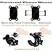 Aokay Universal Bike Phone Mount Bicycle Handlebar Cellphone Mount 【with 1 Additional Strap 】for Iphone 6 6S plus 5S 5C 4S, Samsung S7 S6 Note 4,Nexus 5,Huawei and More (Type B-Black)