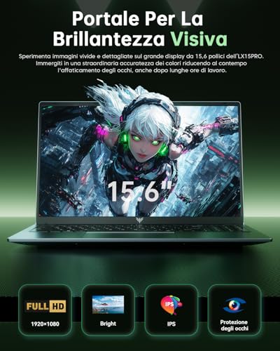 Tivique Ryzen 7 5700U Laptop Processor Up to 4.3GHz, 16GB RAM DDR4, 512GB M.2 NVMe PCIe3.0 SSD, Laptop 15.6 Inch 1080P FHD, Notebook Privacy Cam, Wi-Fi 6, USB 3.2, BT5.2, HDMI, Type-C