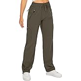 Womens Hiking Pants Quick Dry UPF 50 Lightweight Travel Golf Cargo Safari Pants Zipper Pockets