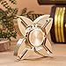 FINGER SPINNER Four Sides Fidget Spinner Toy Relieve Stress High Speed Focus Toy for Killing Time (Golden4)