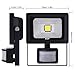 CLY Motion Sensor LED Flood Light,900 Lumens Cool White,10W Waterproof Outdoor Security Light with PIR for Home Garden Garage etc (Without Plug)