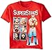 WWE Big Boys' Superstars T-Shirt Shirt, Red, Large/ 14/16