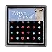 ERAWAN 24Pcs Rhinestone Surgical Steel Round Nose Ring Bone Stud Body Piercing Jewelry EW sakcharn (Multi-Color)
