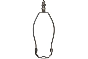 Bieye SS014 Lampshade Lamp Shade Support Harp for Tiffany Style Stained Glass Table Lamp (Bronze 6" High)