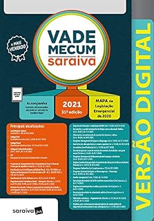 Livro Vade Mecum Saraiva - Tradicional - 31ª Edição 2021