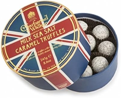 Charbonnel Milk Sea Salt Caramel Truffles Union Jack 8.6 oz 245 grams