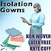 Dental Medical Latex Free Disposable Isolation Gowns Knit Cuff Non Woven | Fluid Resistant (10 Gowns/Pack, Green)