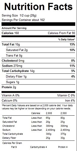 Snacks (Seasoned Rye Bagel Chips, 1 LB)
