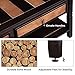 VASAGLE Wooden Coffee Table with 2 Drawers, Rustic Cocktail Table with Solid Wood Legs and Storage Shelf, Easy to Assemble, for Living Room, Office, Reception, Light Maple and Dark Walnut ULCT11CY