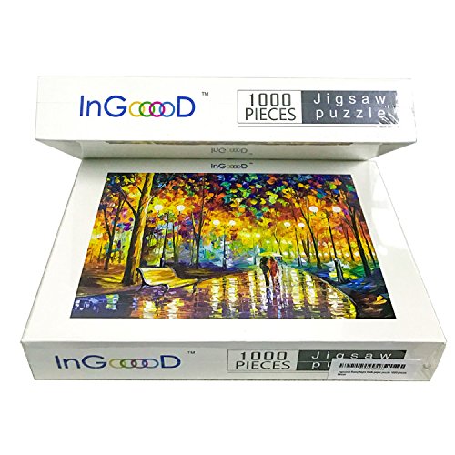 Ingooood Rainy Night Walk paper puzzle 1000 pieces