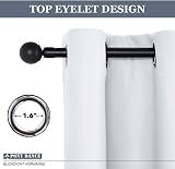 PONY DANCE Eyelet Curtain 52x84 in Greyish White Thermal Insulated view 8