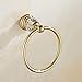 WINCASE Crystal Towel Ring, Gold Towel Holders for Bathrooms, Round Hand Towel Rack Wall Mounted Decorative
