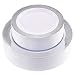 60PCS Heavyweight White with Silver Rim Wedding Party Plastic Plates,Disposable Plastic Plates,30-10.25inch Dinner Plates and 30-7.5inch Salad Plates -WDF (White/Silver Diamond) primary
