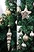 AUXO-FUN 73ct Assorted shatterproof Christmas Ornaments Luxury Collection Set in Reusable Hand-held Gift Package for Christmas Tree Decoration (Champagne)