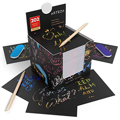 3 Scratch+Styluses+Sharpeners+Holographic+Notepapers