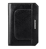 Albrint Rfid Blocking Passport Holder Leather Travel Wallet Slim Passport Cover