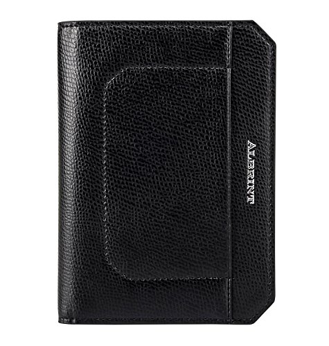 Albrint Rfid Blocking Passport Holder Leather Travel Wallet Slim Passport Cover