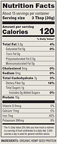 Nutiva Hemp Protein Powder, Organic, (50% Protein) - Thumbnail 5