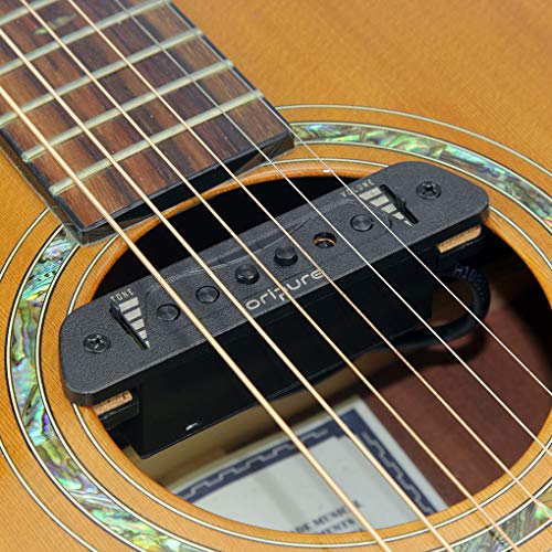 OriPure Magnetic Acoustic Guitar Soundhole Pickup Single Coil Passive Pickup with Tone & Volume Control for Acoustic Guitar - Thumbnail 3