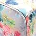Mziart Insulated Lunch Bag Travel Picnic Box Handbag Waterproof Cosmetic Tote Bag for Women Girls Kids (Flowers)