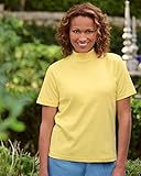 UltraSofts by National UltraSofts Cotton-Polyester Mock Top