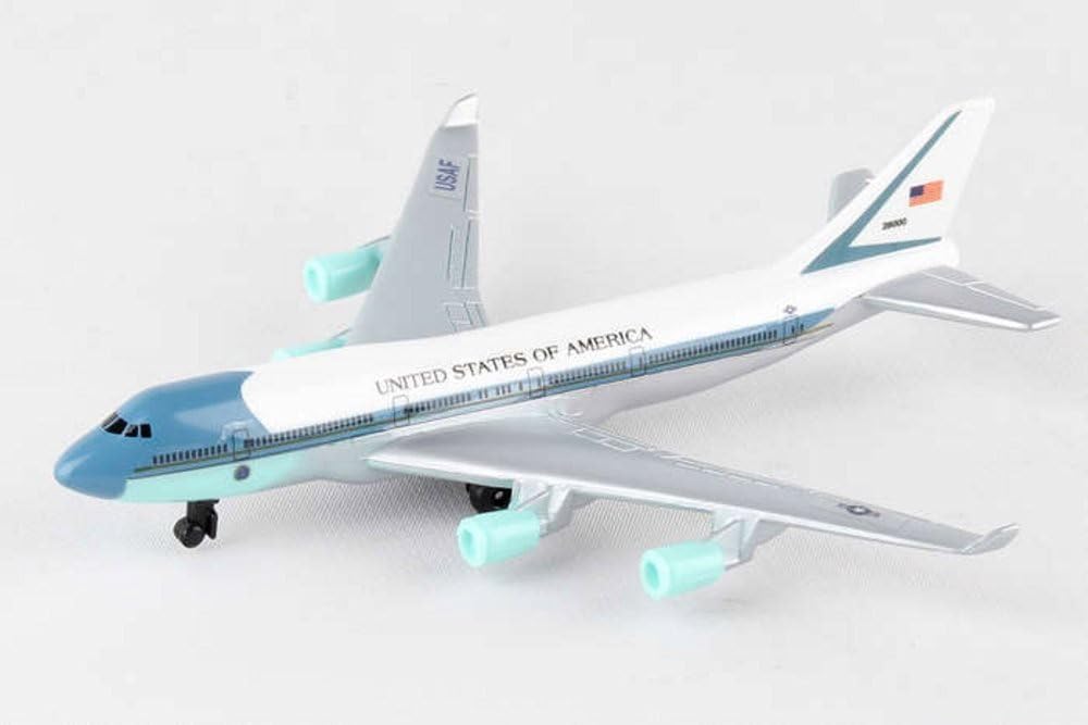 Showcasts Air Force One Single Plane, White - Daron RT5734 - Diecast Model Airplane Replica