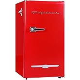 Frigidaire Retro Compact Fridge Freezer Combo, 3.1 cu. ft. Capacity, Small Top Freezer Refrigerator, Mini Fridge with Built-in Bottle Opener – 19”"D x 20.5" W x 33.5" H (Red) on Fridge.com