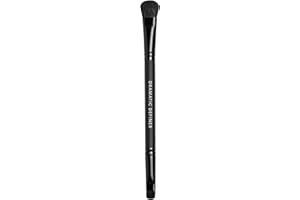 bareMinerals Dramatic Definer Eye Duo Brush, Flat Eyeshadow Brush to Build Color, Rounded Small Brush to Line + Define Eyes, Synthetic Fibers, Vegan