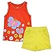 Meeyou Little Girls' Lovely Tank top & Essential Shorts Set(Flowery Butterfly, 4T)