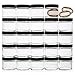 2 Oz Small Glass Jars with Air-tight Lids - 24 Pack Empty Little Clear Glass Refillable Cosmetic Containers with Labels - BPA Free