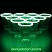 GLOWPONG Glowing Party Cups RELOAD Pack (24 Cups & Sticks) - 12 Competition Green vs 12 Ice Blue