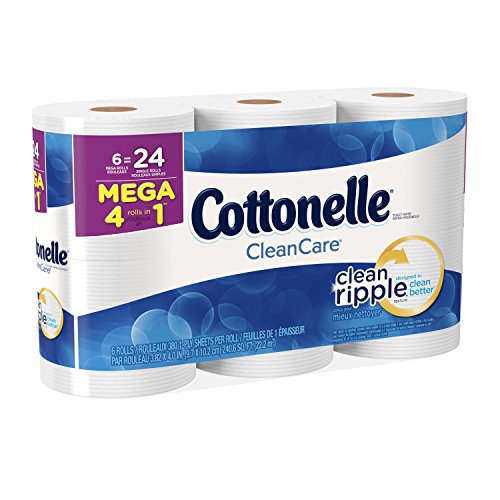 Cottonelle Clean Care Toilet Paper, Bath Tissue, 6 Mega Toilet Paper
