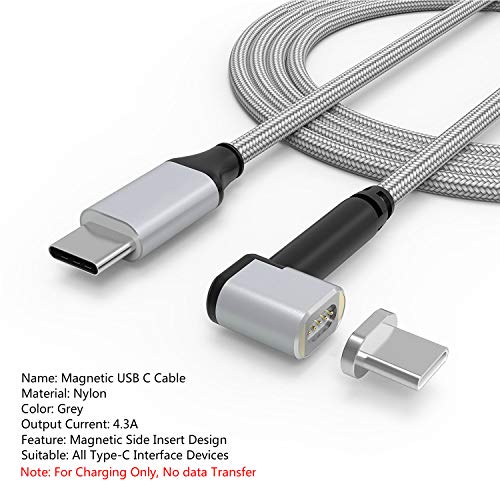 USB C Magnetic Charger Charging Cable USB-C to MagSafe Magnetic Adapter for MacBook Pro, MacBook Air, iPad Pro and Other USB-C Laptops and Smartphones - Support Up to 4.3A 87W - Thumbnail 2