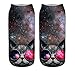 Womens Girls 3D Novelty Funny Cat Dog Crazy Cute Cartoon Low Cut Ankle Socks