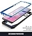 Poetic Galaxy S10 Plus Rugged Clear Case, Full-Body Hybrid Bumper Cover, Support Wireless Charging, Without Built-in-Screen Protector, Guardian Series, Case for Samsung Galaxy S10 Plus 2019, Blue