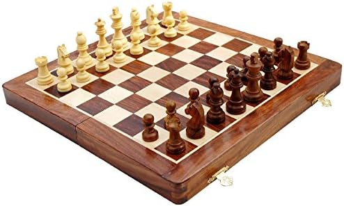 Kimaro 16" Foldable Premium Wooden Chess Game Board Set Ultimate tournament Chess Board