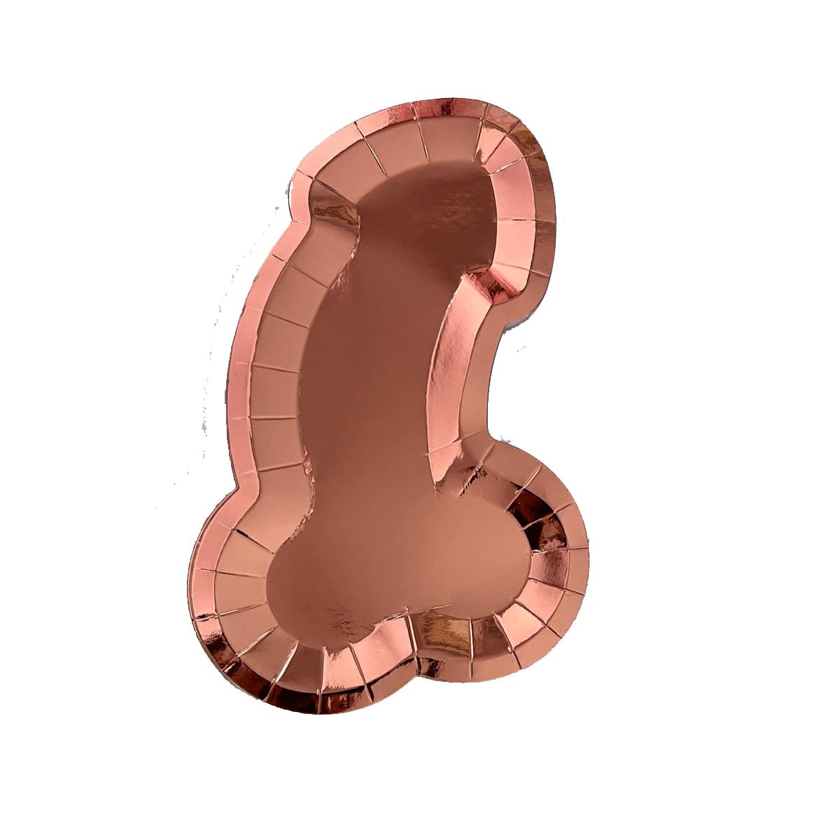 ZSNICEYH 10 Pack Foil Rose Gold Paper Plates 27cm, Funny Tableware Disposable Plate for Picnics Birthday Party