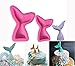 Efivs Arts Mermaid Tail Silicone Molds Fondant Mold Cupcake Cake Soap Decoration Tool Large + Small, Pack of 2