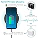 Te-Rich Ultra Slim Standard Qi Wireless Charger for iPhone X iPhone 8/8 Plus, Samsung S 9/S9, Fast Wireless Charging Pad for Galaxy Note 8/5 S8/S8 Plus S7/S7 Edge S6 Edge Plus-NO AC Adapter