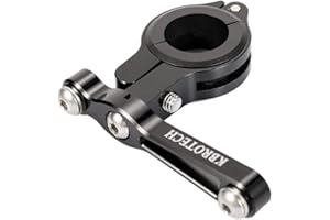 Kbrotech Bicycle Water Bottle Cage Holder Mount Adapter Adjustable Compatible Bike Handlebar Seatpost Fork Ultra Strong 7075 Aluminum Alloy CNC Machined