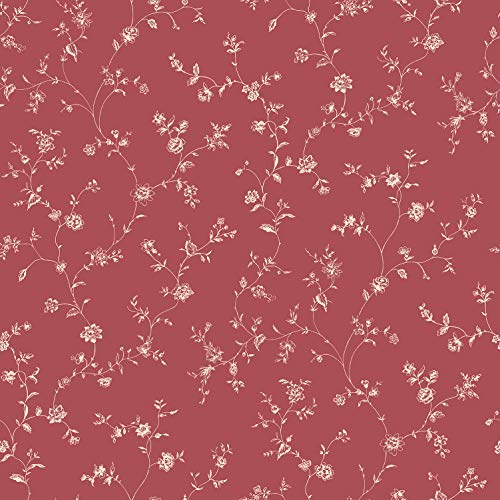 Galerie G67862 Miniatures 2 Meadow Flower Design, White/Red, 10m x 53cm