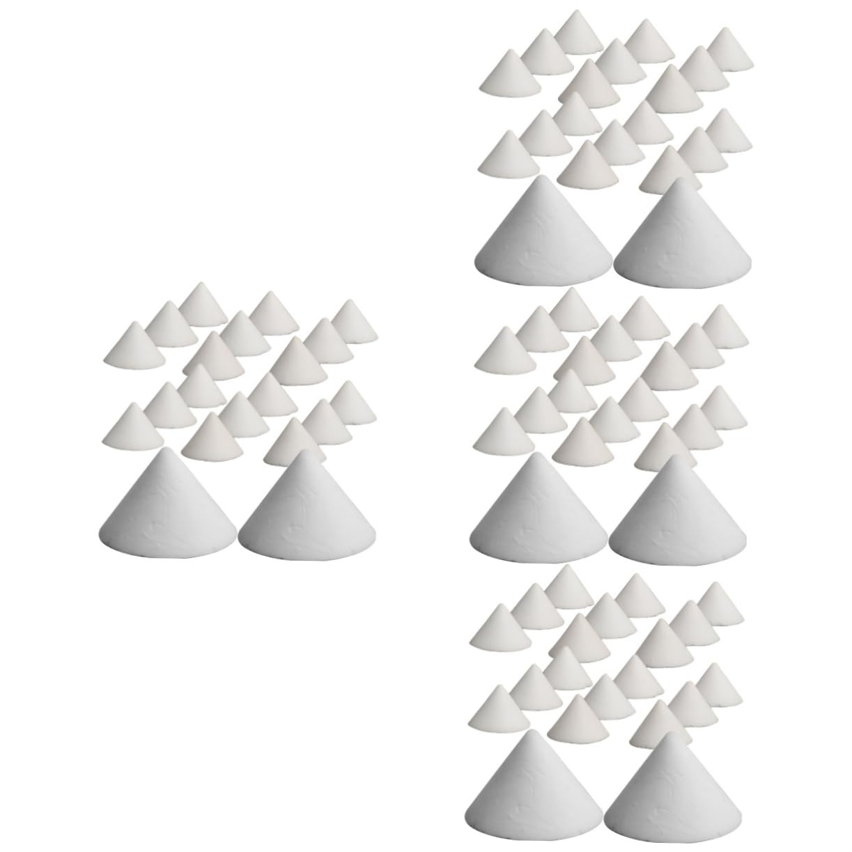 COHEALI 80 pcs Ceramic Nail Ceramic Pottery kiln Nails Tools Pottery Firing Rack Nail Tool Nail Accessories Cone Holder Stand Clay Support Clay Studs Clay Firing kiln White Glass